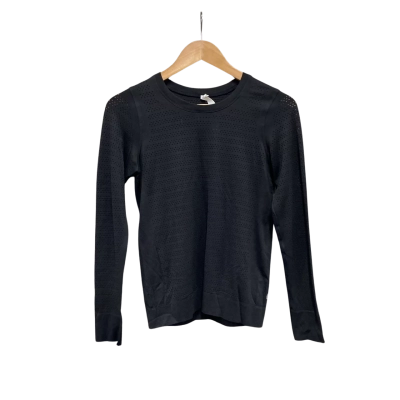 Lululemon Womens  Size 4 Long Sleeve Top Black  