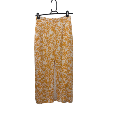 Kookai Womens  Size 38 Maxi Skirt Orange / White 