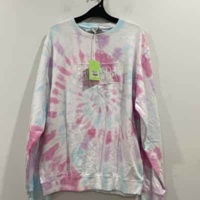 Ghanda tie-dye Womens  Size 14 Sweatshirt Blue / Pink  / Yellow 