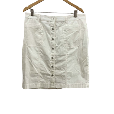 David Lawrence Womens  Size 16 Mira Utility Skirt White 