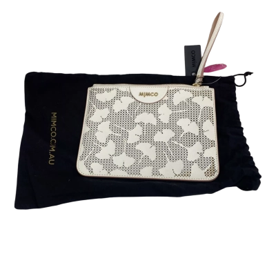 Mimco Womens Classic M Pouch White BNWT RRP $129.00 