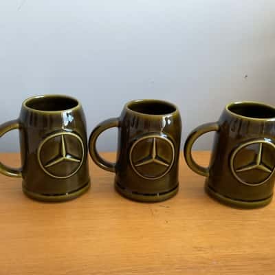 Elischer Mercedes Mugs set of 3 green mugs