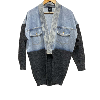 NU Denmark Womens  Size S Denim Jacket Blue / Grey 