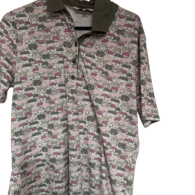 Black Pepper Womens  Size 14 T-shirts Grey / Multicoloured / Pattern / Pink  / White 