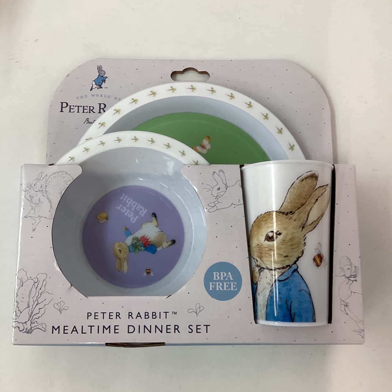 NEW - Peter Rabbit Mealtime Dinner set (s) - New Without Tags | Salvos ...