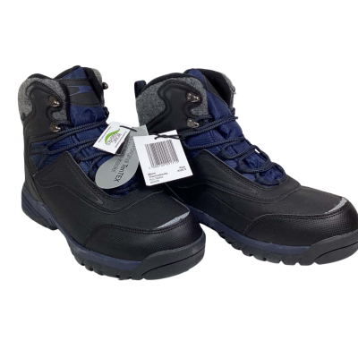 Crane Mens  Size 9 Boots Black  / Navy Blue Thermoboots