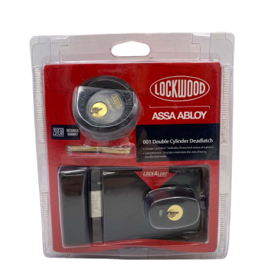 Lockwood Brown Automatic 001 Double Cylinder Deadlatch   CAB 4