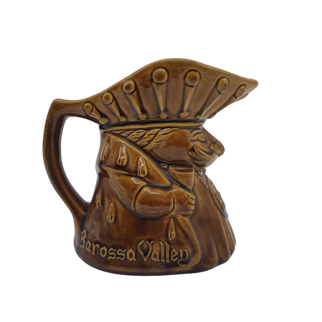 ELISCHER AUSTRALIAN POTTERY CERAMIC TOBY FACE JUG BAROSSA VALLEY KAISER