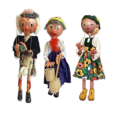 3 Vintage Pelham Marionettes