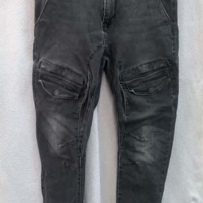 KSCY Mens  Size 32 Slim Fit / Stretch Jeans Grey 
