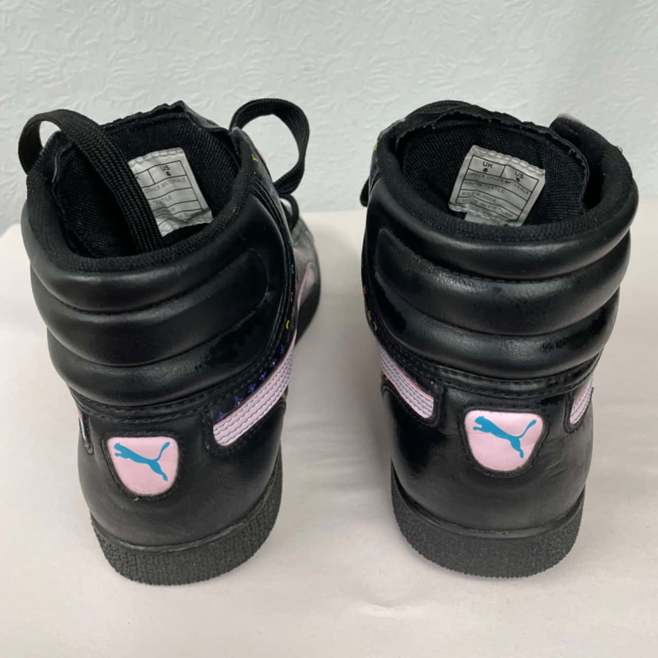 Puma Womens Size 5UK 6US Black / Other / Pink