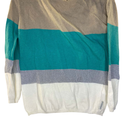 Armani Jeans Womens  Top Size S Beige / Green / White 