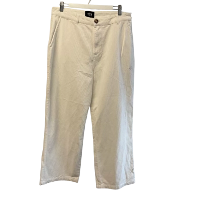 “Stussy “ corduroy white Womens  Size 14 long pants
