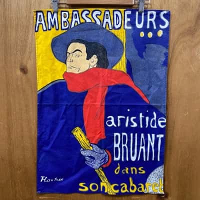Ambassadeurs: Aristide Bruant Cotton Tea Towel 