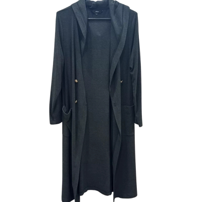 Motto Womens  Size 12 Charcoal Hooded Coatigan