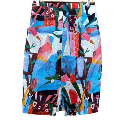 Gorman/Megan Grant Floral Art Pattern Skirt Size 8