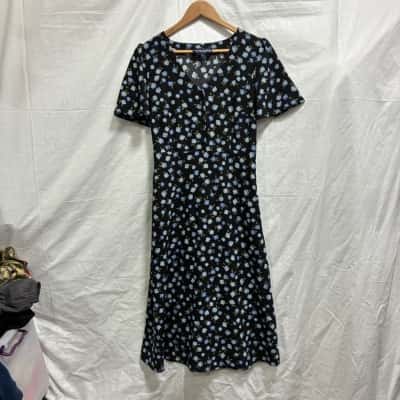 Princess Highway Womens  Size 8 Black  / Blue / Floral 