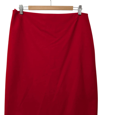 Hugo Boss Womens A-Line Red Skirt Size 16