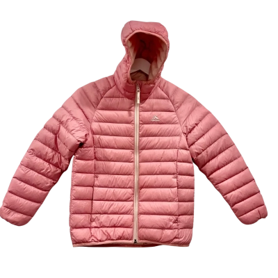 Macpac Hooded Puffer Childs Jacket Pink Size 10