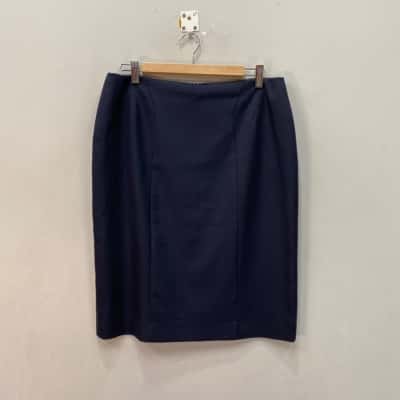 Boss Hugo Boss Womens  Size 12 Mini Skirt Blue 