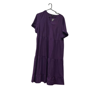 Autograph Womens   Casual Short Sleeve Dress  Purple Size 16