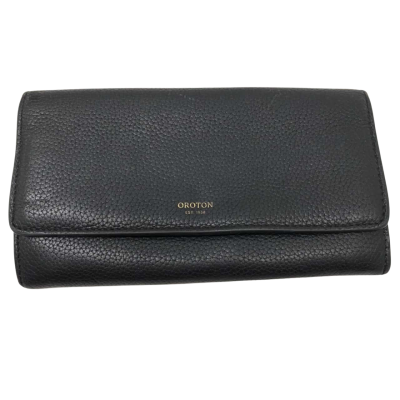 Oroton Leather Wallet Black  