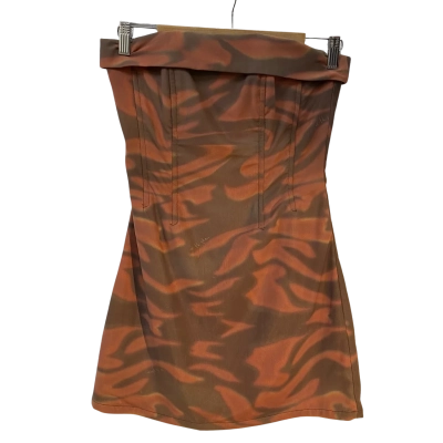 With Jean Womens  Size S Mini Dress / Strapless Dress Brown 