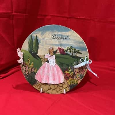 Vintage Hand Painted Doily Press