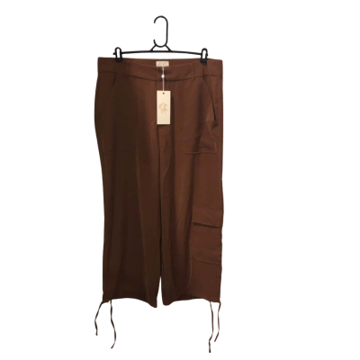 Boho Bird Brown ‘Rust' Coloured Cargo Pants Size 18