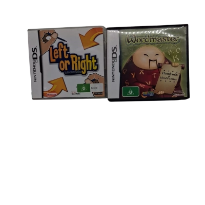 NINTENDO DS GAMES  LEFT OR RIGHT. AND WORD MASTER