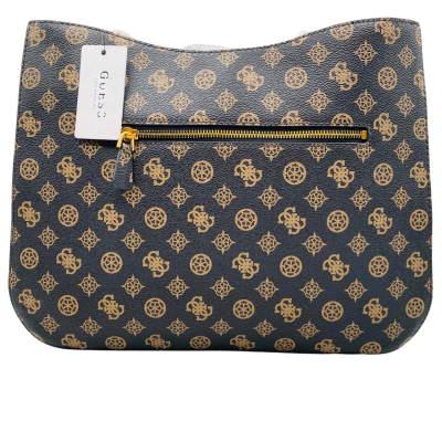Guess Wensley Womens Handbag Black  / Brown 