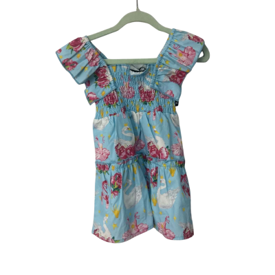 BNWT Rock Your Baby  Size 3-6m Dress Blue / Floral rrp$69.95 