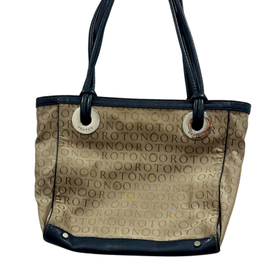 Oroton Navy Trim Handbag 