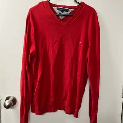 Tommy Hilfiger Mens  Size L Jumper Red 