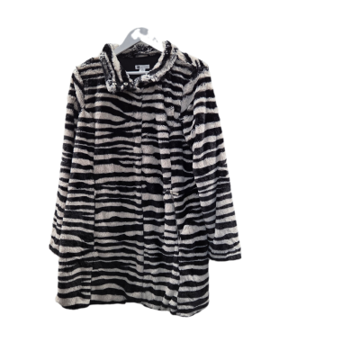 Rockmans Womens  Size 16 Zebra Coat 