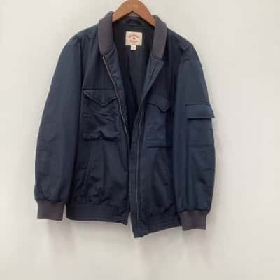 Brooks Brothers Mens  Size L Bomber Navy Blue 
