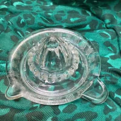 Vintage Moulded Glass Citrus Juicer