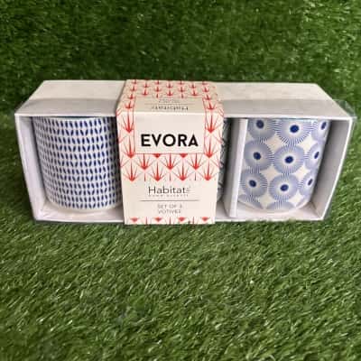 Evora Habitat Set Of 3 Votives (New)