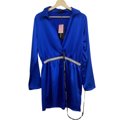 Pretty Little Thing Womens  Size 12 Shift Dress Blue 