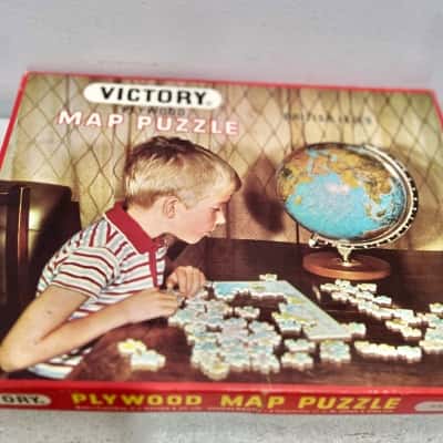 Vintage Puzzles & Card Game x 3