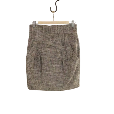 Cue Womens  Size 10 Maxi Skirt Black  / Green / Pink  / White 