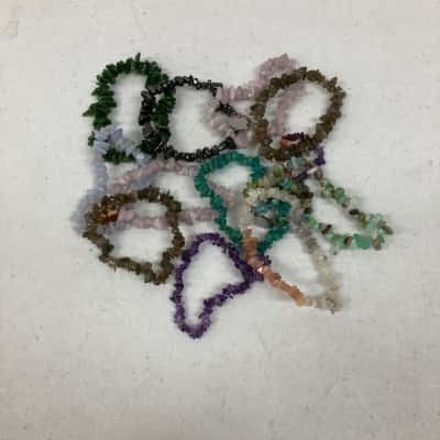 Assorted Natural Gemstone ‘Chip’ Bracelets 
