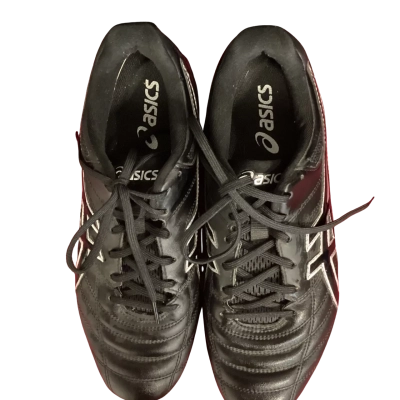 Asics Mens  Size 8.5  Football Boots Black  