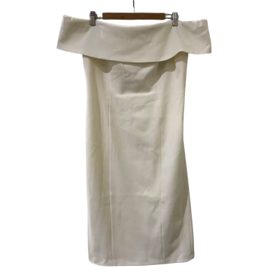 Portmans Womens  Size 14 Off The Shoulder Dress White 