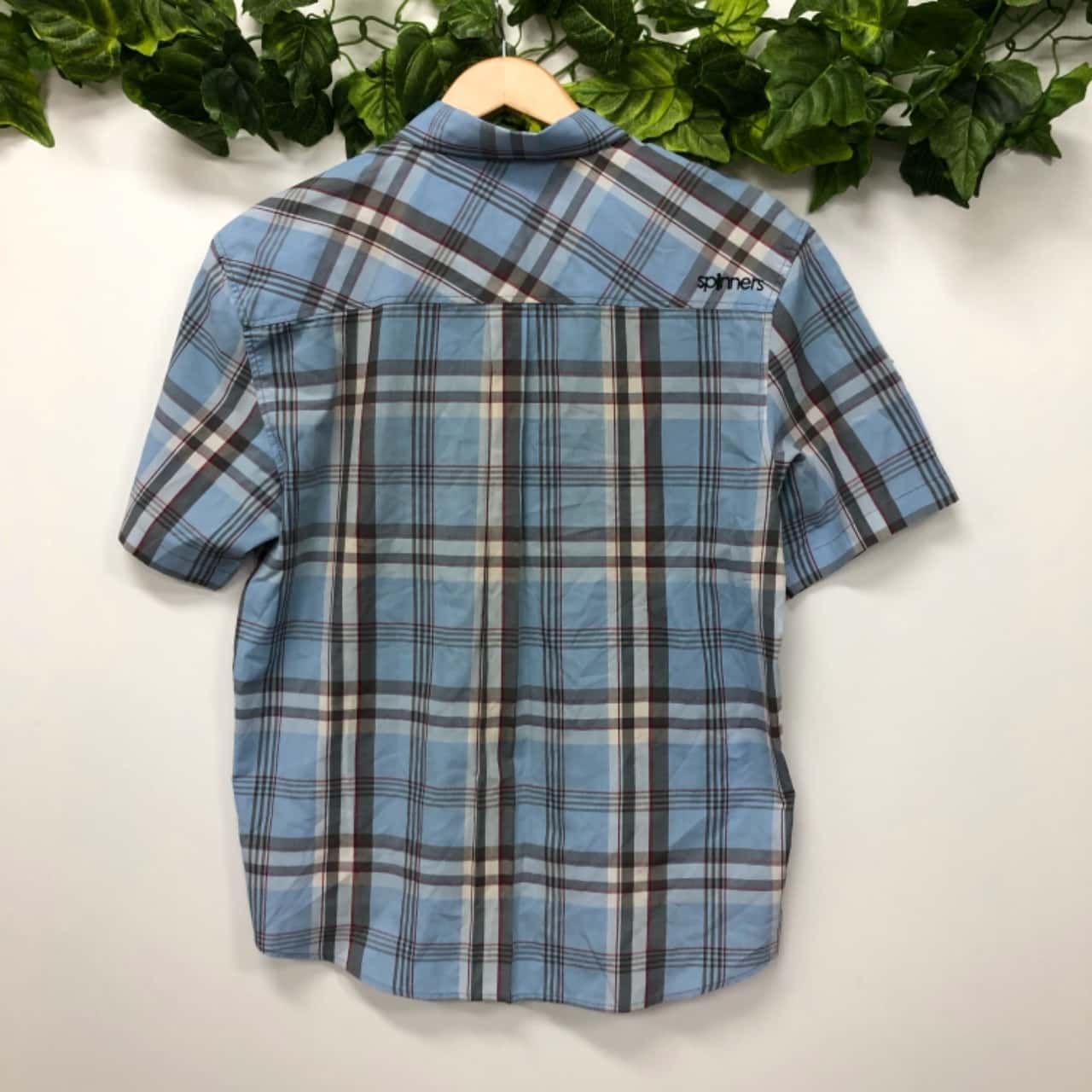 Spinners by Target Mens Size L Short Sleeve Blue/Red/White (s)