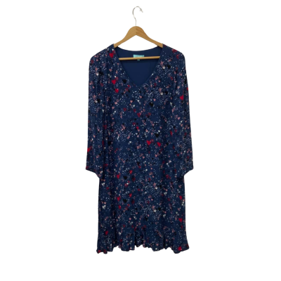 Blue Illusion Womens  Size S Long Sleeve Dress Multicoloured 