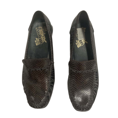 Rieker Womens Shoes Loafers Size 7.5 Black  / Brown 