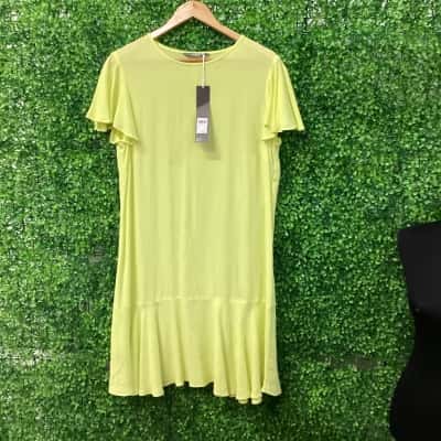  Womens  Size 12 Casual Dress lime