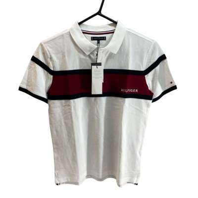TOMMY HILFIGER White Polo Size 12. New 
