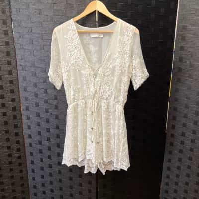 Zimmermann Womens  Size 2 White Jump Suit 